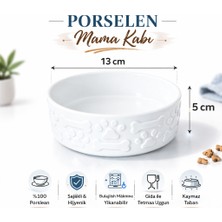 Porselen Kedi & Köpek Mama Kabı – Şık, Sağlıklı ve Dayanıklı