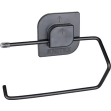 Güzelyüz Avm Siyah Tuvalet Kağıtlığı | Vidasız Montaj Yapışkanlı | Güçlü Yapışkan Dahil Knitex