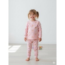 Gökkuşağı Desenli Penye Pijama Takımı