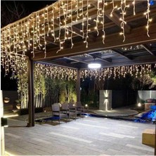Oktay Sesal Vitrn Noel Işığı 3 Metre 20 cm Gün Işığı Saçak LED Işık 16 Dal 65 cm 50 cm 32 cm Uzunluk
