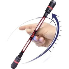 AGM Siyah Mürekkepli Parmak Kalem , Döner Kalem 0,5 mm Uç, Simetrik Tasarım, Stres Giderici Kalem , Stres Kalemi Süper Denge Kalemi Spinner Pen Gercek Uçlu Döndürme Kalem, Jel Mürekkep