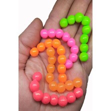 Sr Sazanrig Özel Kokulu Simli Yüzen Silikon Top Alabalık Somon Yumurtası (40 Adet)