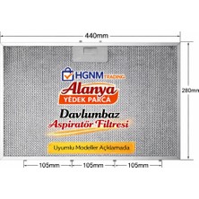 Hgnm E-Trading Arçelik, Beko & Teka Uyumlu Davlumbaz Metal Yağ Filtresi 440x280 mm – 9198810134 / 81455031