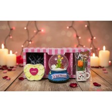 Love Forever Küçük Prens Kar Küresi & Dekoratif Aksesuarlı 3'lü Avantajlı Hediyelik Paket