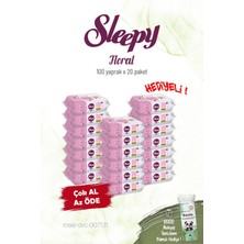 Sleepy 20'li Floral Kişisel Bakım Havlusu 100'LÜ ve Rosie