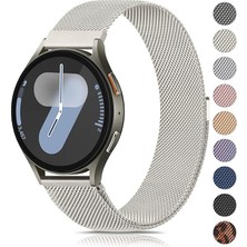 Nextron Galaxy Watch 4/5/6/7/fe/40/44/classic/42/43/46/47 Uyumlu Yüksek Kaliteli Metal Hasır Kordon