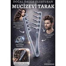 Lovendas Pro Mucizevi Tarak Doğal Dalgalı Görünüm Saç Şekillendirici Grid Tarak