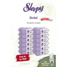 Sleepy Herbal 12 Paket Kişisel Bakım Havlusu 100'LÜ ve Rosie
