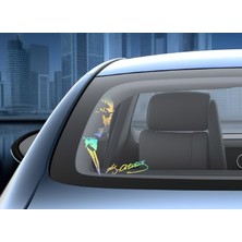 Sticker Dizayn Atatürk Mustafa Kemal ve Imza Sticker - Araba Oto Motosiklet Karavan Cam Sticker Etiket - 00137