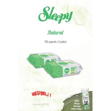 2'li Sleepy Natural Kişisel Bakım Havlusu 100'LÜ ve Rosie