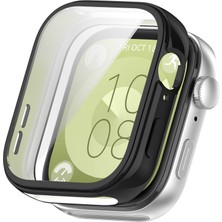 Nextron Huawei Watch Fit 3 Uyumlu Kasa ve Ekran Koruyucu A+Kalite Darbelere Dayanıklı Yumuşak Silikon Kılıf