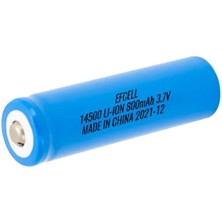 Efcell Lc 14500 3.7V 800MAH Li-Ion Şarj Edilebilir Pil (El Feneri Pili)