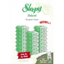 Sleepy 20'li Natural Kişisel Bakım Havlusu 100'LÜ ve Rosie