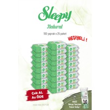 25'li Sleepy Natural Kişisel Bakım Havlusu 100'LÜ ve Rosie