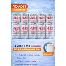 Ds Sağlık Elastik Sargı Bezi 15X4 Metre (Gerilince) Kenarları Örgülü Özel Dokuma