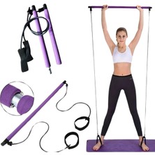 Çetiner Group® Jimnastik Çubuğu Plates Barı Taşınabilir Spor ve Egzersiz Aleti