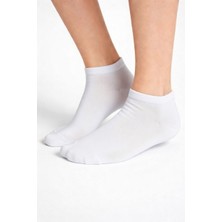 Saby Erkek Beyaz Ekonomik Gün Boyu Konfor Terletmeyen Kısa Patik Çorap 5'li