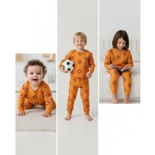 Taraftar Desenli Penye Pijama Takımı Pamuk