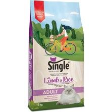 Belirtilmemiş Single Kuzu Etli Yetişkin Kedi Maması 15 kg