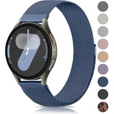 Nextron Galaxy Watch 4/5/6/7/fe/40/44/classic/42/43/46/47 Uyumlu Yüksek Kaliteli Metal Hasır Kordon