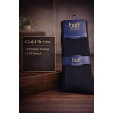 Baff Gold Pamuk 24'lü Siyah Erkek Çorap (44-46)