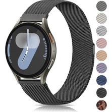 Nextron Galaxy Watch 4/5/6/7/fe/40/44/classic/42/43/46/47 Uyumlu Yüksek Kaliteli Metal Hasır Kordon