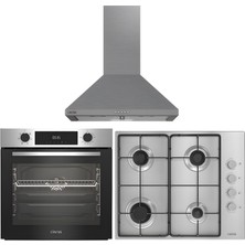 Altus Ala 322 I Fırın 181 Gı Ocak 522 I Davlumbaz Gri Ankastre Set