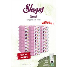 25'li Sleepy Floral Kişisel Bakım Havlusu 100'LÜ ve Rosie