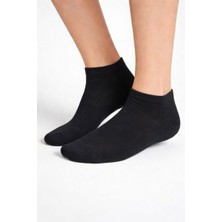 Saby Erkek Siyah Ekonomik Gün Boyu Konfor Terletmeyen Kısa Patik Çorap 5'li