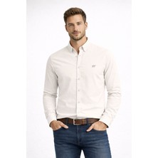 Badbear Erkek Cotton Beyaz Gömlek Vıctor Basıc Off-White