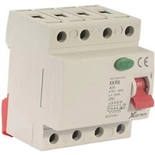 Xkoren Kaçak Akım Koruma Anahtar (Xkr3-4p 63A/30MA 3ka)