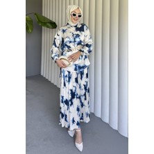 İlkimay.com Eteği Piliseli Saten Ikili Takım 1693