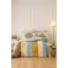 Mira Home Çift Kişilik Pamuklu Nevresim Takımı Zigzag Desenli