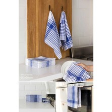 Mira Home 10 Lu Lüks Bulaşık Kurulama Bezi ve Mutfak Peçetesi 50X70 cm Daily Mavi
