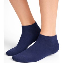 Saby Erkek Lacivert Ekonomik Gün Boyu Konfor Terletmeyen Kısa Patik Çorap 5'li