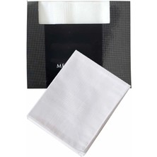 Mira Home 3’lü Özel Paket Premium Erkek Mendil Seti  %100 Pamuk 42X42 cm Beyaz