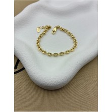 Hedef Bujiteri 14K Gold Renk Basıc Düğme Model Bileklik CM111