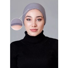 Nanak Gri Likralı Kaymayan Bone