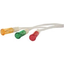 Universal Xsl 10MM Sarı Sinyal Lambası 220V Ac/dc Silikon Kablolu