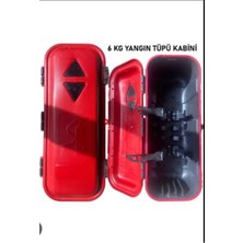 BALKAN YANGIN VE GÜVENLİK SİSTEMLERİ Tır Dorse Için Plastik Yangın Tüpü Dolabı 6-9 kg Tüpe Uygun Dayanıklı ve Su Geçirmez Tasarım