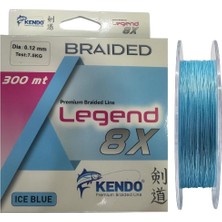 Kendo Legend 8x 300MT 0.12MM Örgü Ip Misina Ice Blue