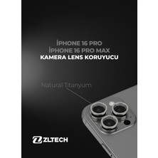 ZLTECH iPhone 16Pro/16Promax Uyumlu Kamera Lens Koruyucu