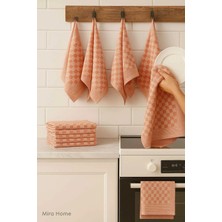 Mira Home 10 Lu Dama Desenli Mutfak Kurulama Bezi 50X70 cm  Somon