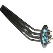 Teknik Isısan Yuvarlak Flanşlı Eğri Kazan Rezistansı L:45CM 3*2500W (F1208-1U)