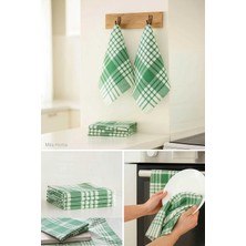 Mira Home 10 Lu Lüks Bulaşık Kurulama Bezi ve Mutfak Peçetesi 50X70 cm Daily Yeşil