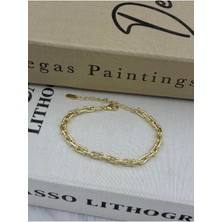 Hedef Bujiteri 14K Gold Renk Tfn Ataç Model Bileklik CM128