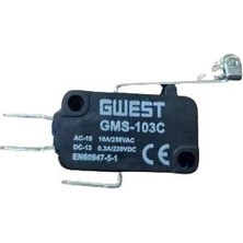 GWEST Uzun Kollu Metal Makaralı Mikro Swıtch 10A (GMS-103C)