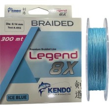 Kendo Legend 8x 300MT 0.14MM Örgü Ip Misina Ice Blue
