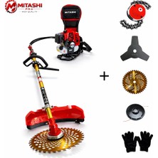 Mitashi Pro High Quality Benzinli Sırt Tırpan Çim Biçme Makinesi ve Aparatlar