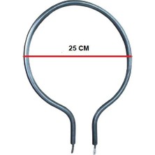 Universal Fırın Rezistans Elma Küçük 650W ÇAP:25CM 10MM 220V